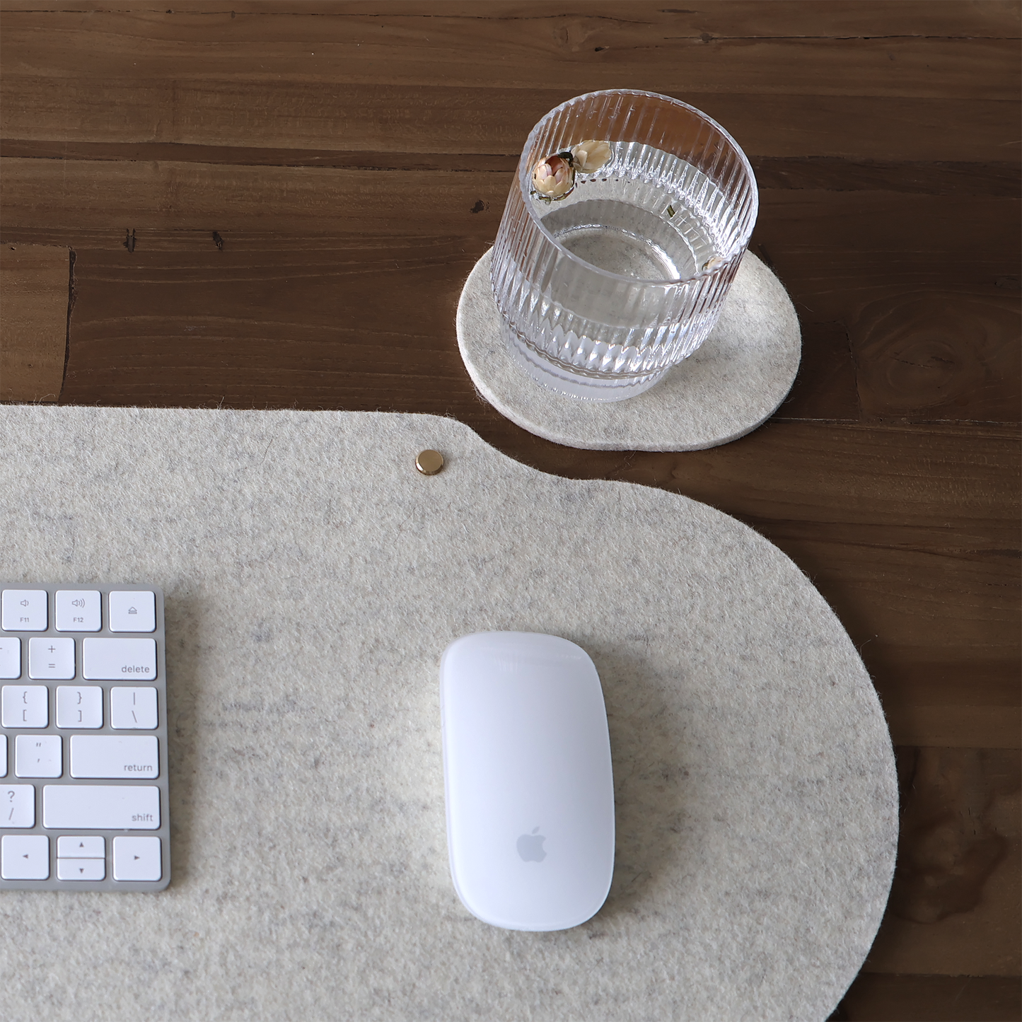 Sous-verre en feutre de laine mérinos 5mm | Art de la table minimaliste | MATT™