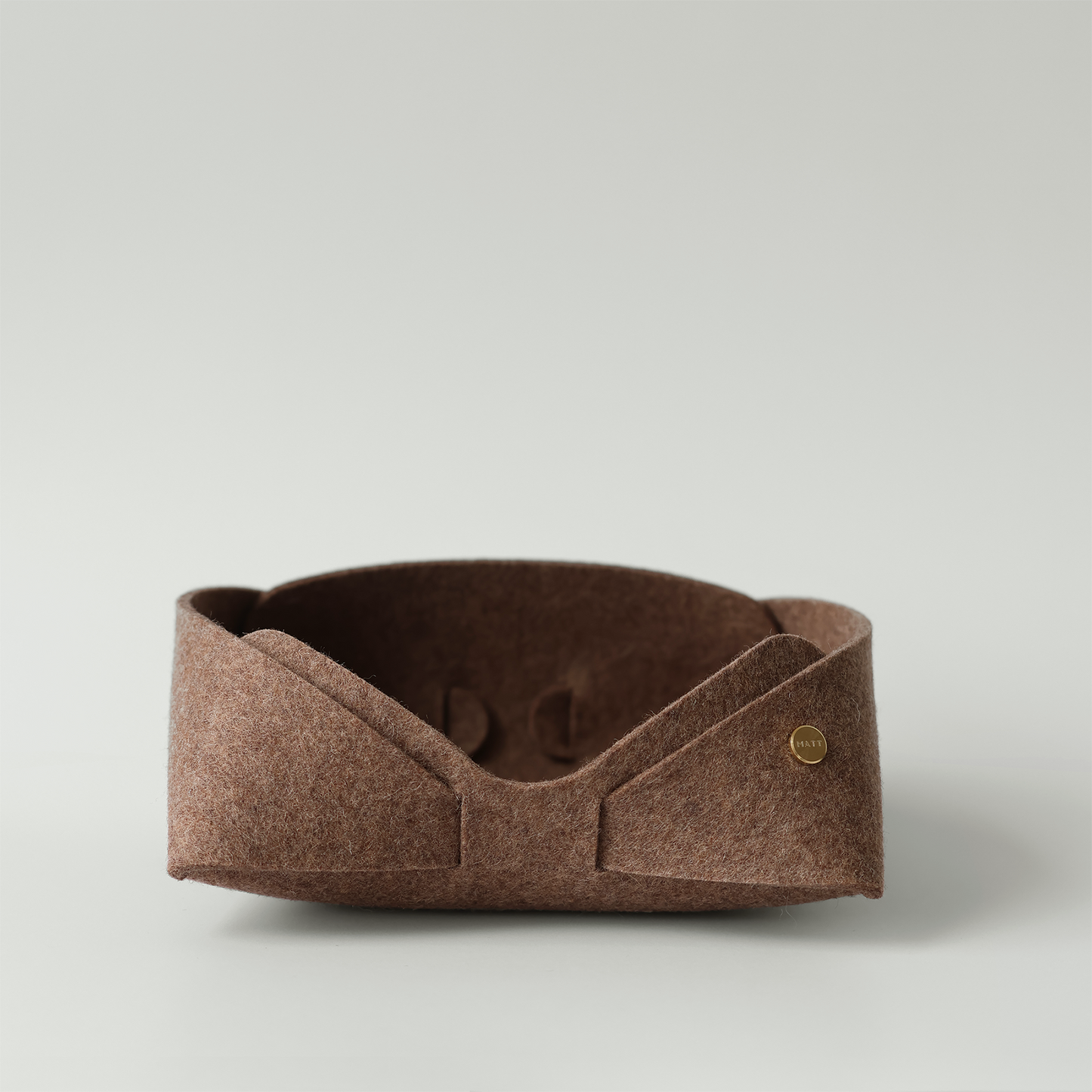 Panier de rangement en feutre de laine mérinos | Organisation minimaliste pour la maison | MATT™