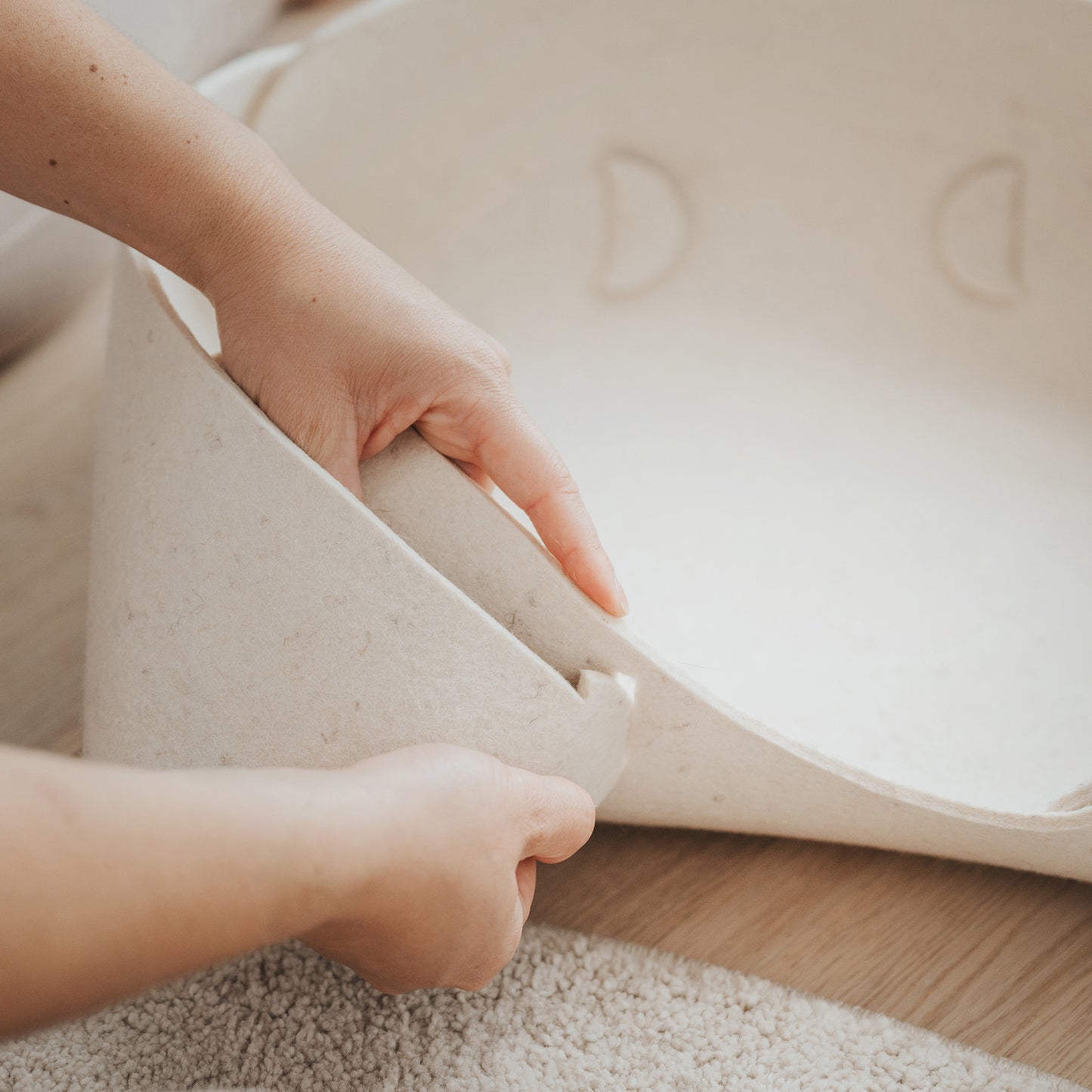 Pet Basket in Wool Felt 20×15 | MATT™