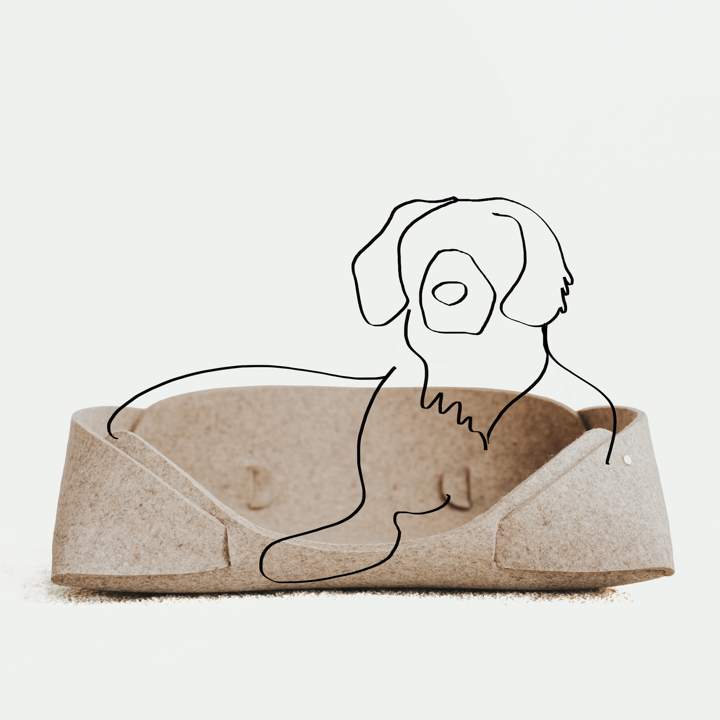 large modernnaturalpetbedpetmattaupewithdog