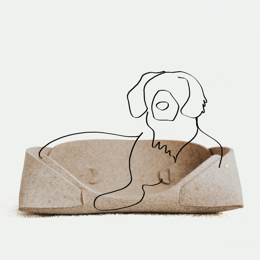 large modernnaturalpetbedpetmattaupewithdog