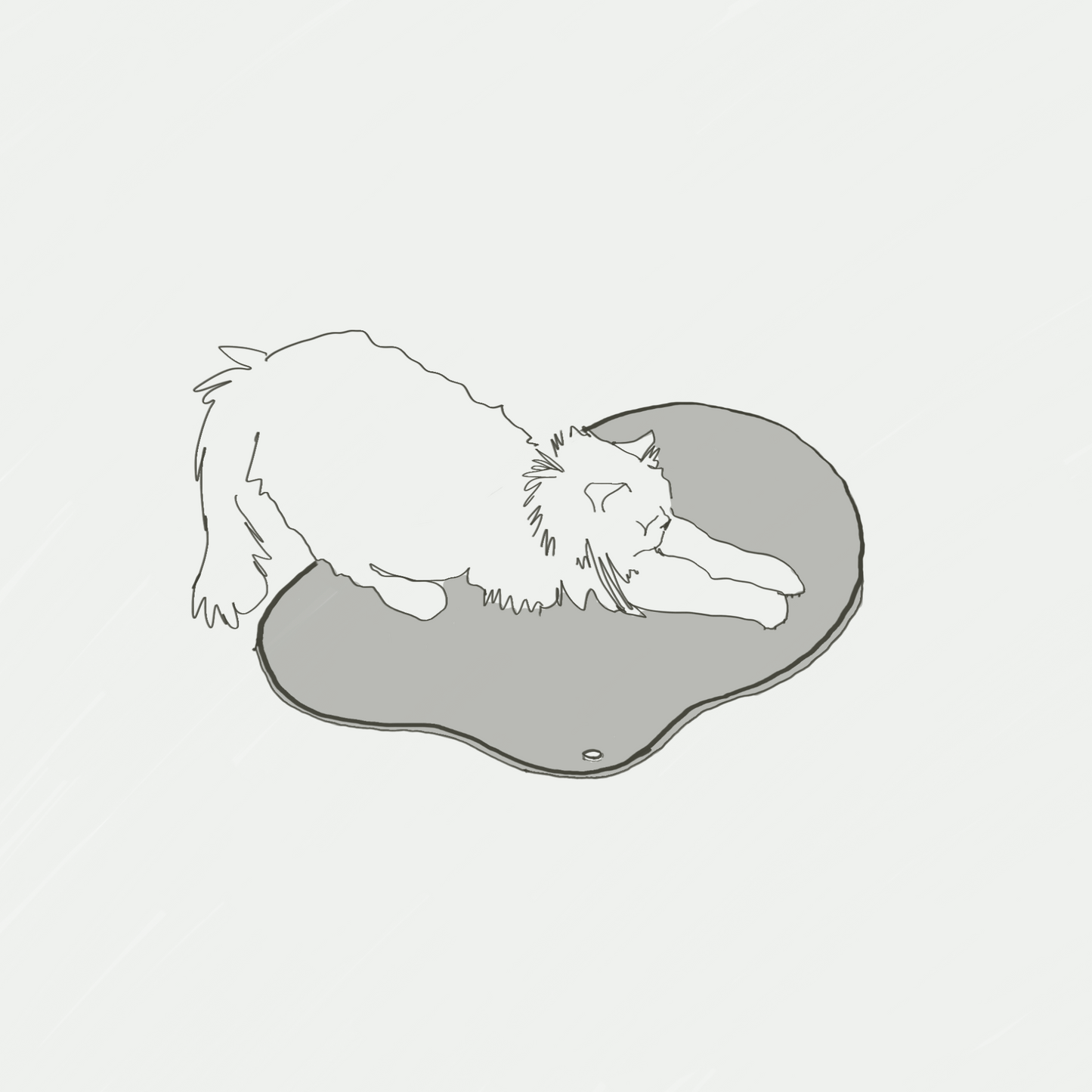 Wool Felt Cat Scratching Mat | Minimalist Cat Scratcher | MATT™