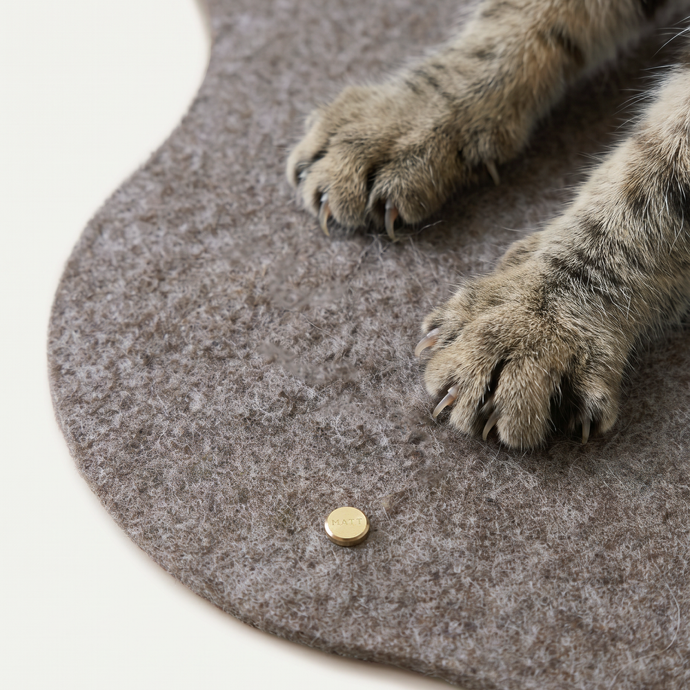 Le feutre est-il une bonne matière pour les chats qui font leurs griffes?