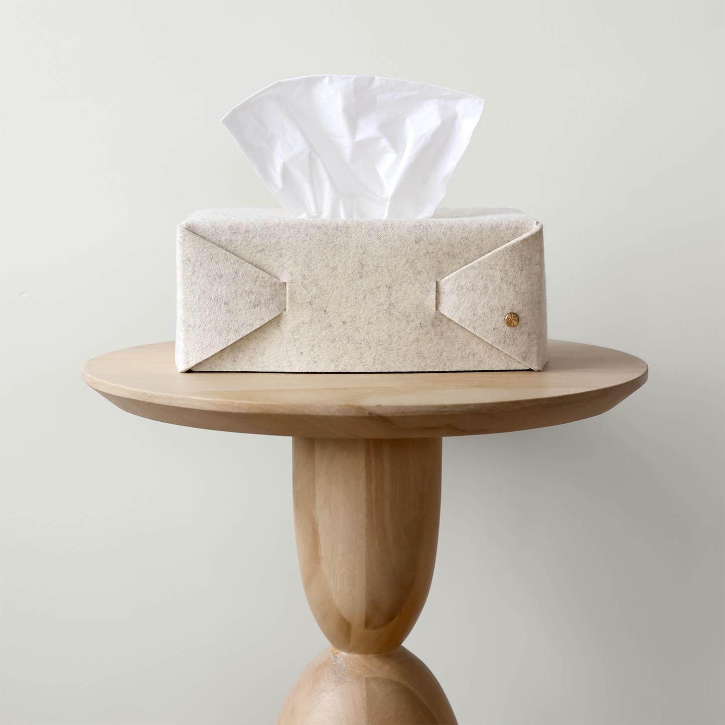 Cache-boîte de mouchoirs en feutre de laine mérinos | Accessoire minimaliste pour la maison | MATT™