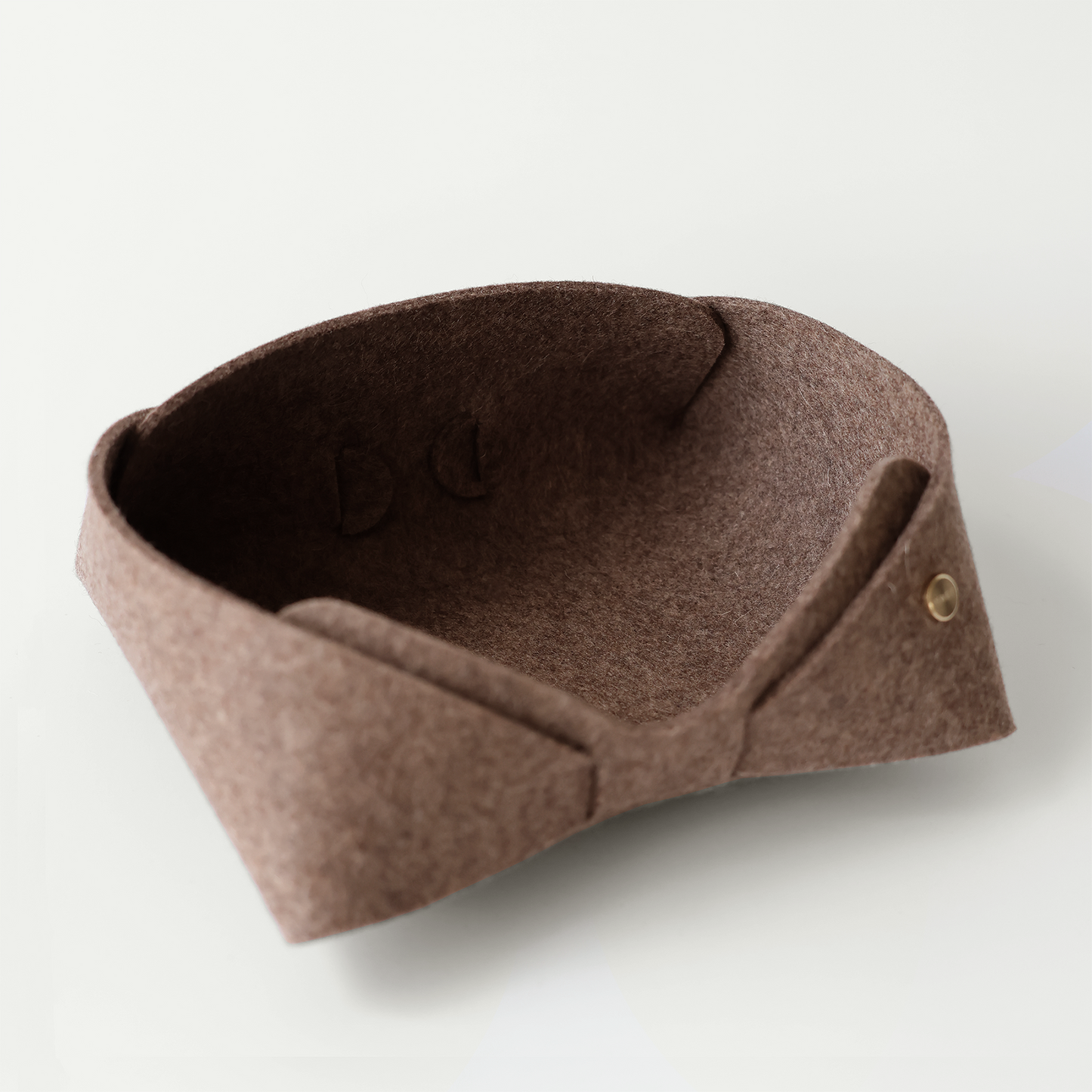 Panier de rangement en feutre de laine mérinos | Organisation minimaliste pour la maison | MATT™