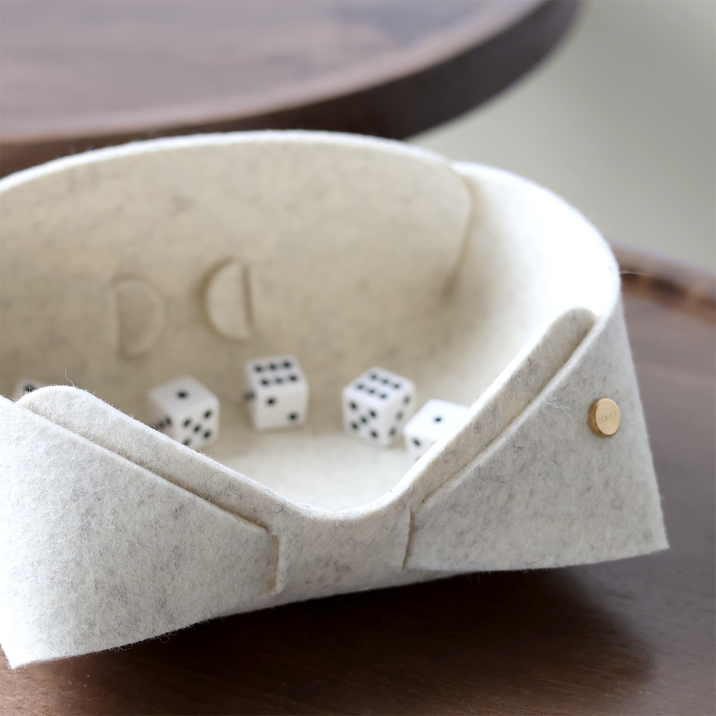 Panier de rangement en feutre de laine mérinos | Organisation minimaliste pour la maison | MATT™