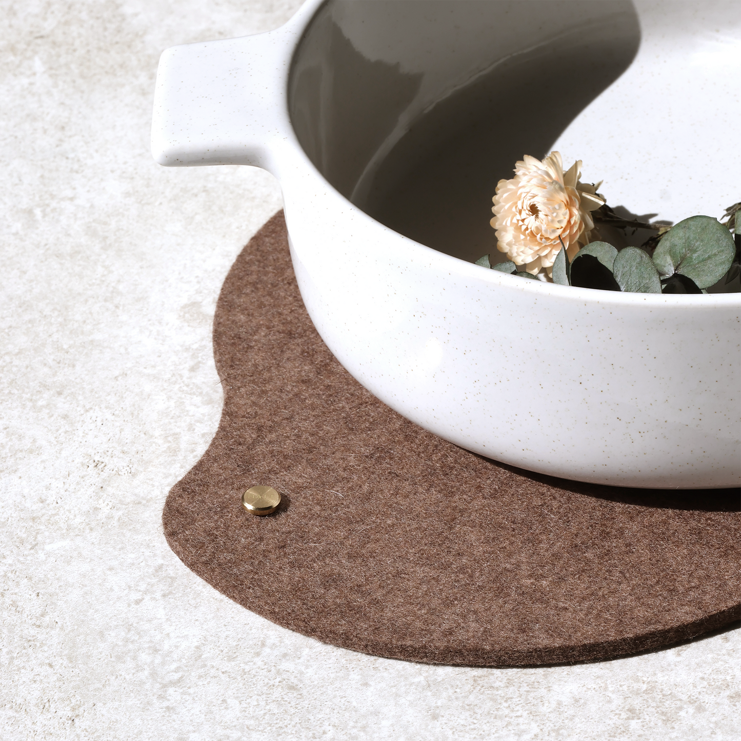 Sous-plat en feutre de laine mérinos 5mm | Protection thermique minimaliste | MATT™