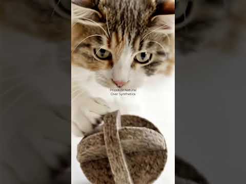 Catplayingwithnaturalwoolfeltballs
